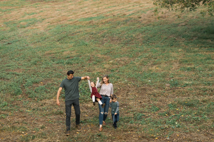 Fall is in full swing here in NJ, my first Fall Family session with Anna and Adam at their Farm House in Hackettstown NJ. Anna and Adam recently purchased their dream farm house on a 4 acres of land. This family of four now has chickens, ducks, birds, cats, a dog, sheep and plans to add many more to the list in the future. I had the honor of visiting Anna and Adam and their two beautiful children at their Farm the other day. I got much need vitamin D walking around the property, enjoying the foliage, running around with their kids and meeting all the farm animals. I sincerely enjoy photographing families now because there are no dull moments with kids, every moment is perfect! Fall family session at Anna and Adam’s Farm at Hackettstown NJ photographed by Karis from HeyKaris.
